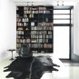 Zapprix (TM) Genuine Cowhide Skin Leather Black Area Rug
