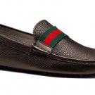 Zapprix Mens Driver Moccasin Cowhide Leather Loafer Shoes