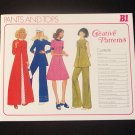 Vintage 70's 1975 Creative Patterns B1  Tunic Top Pant Pants Suit Pattern Uncut 5 sizes