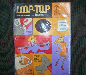 Vintage Loop Top Nylon Nylons Hose Stockings Extra Long Tall New Old Stock in Package