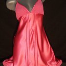 Coral Pink Chemise Nightgown L Lingerie Chiffon
