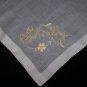 Vintage Embroidered Shirley Handkerchief Hanky Hankie