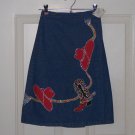 Girls Klassy Lassy Wrap Western Denim Jean Skirt Cowboy Hat Boots Lasso Rope