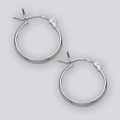 1 1 2 sterling silver hoop earrings