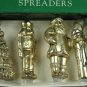 Boston Warehouse Christmas Spreaders Set of 4 Stainless Steel Knives