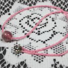 Handmade Pink Floating Bead Necklace