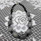 Chunky Black and Gray Necklace