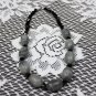 Chunky Black and Gray Necklace