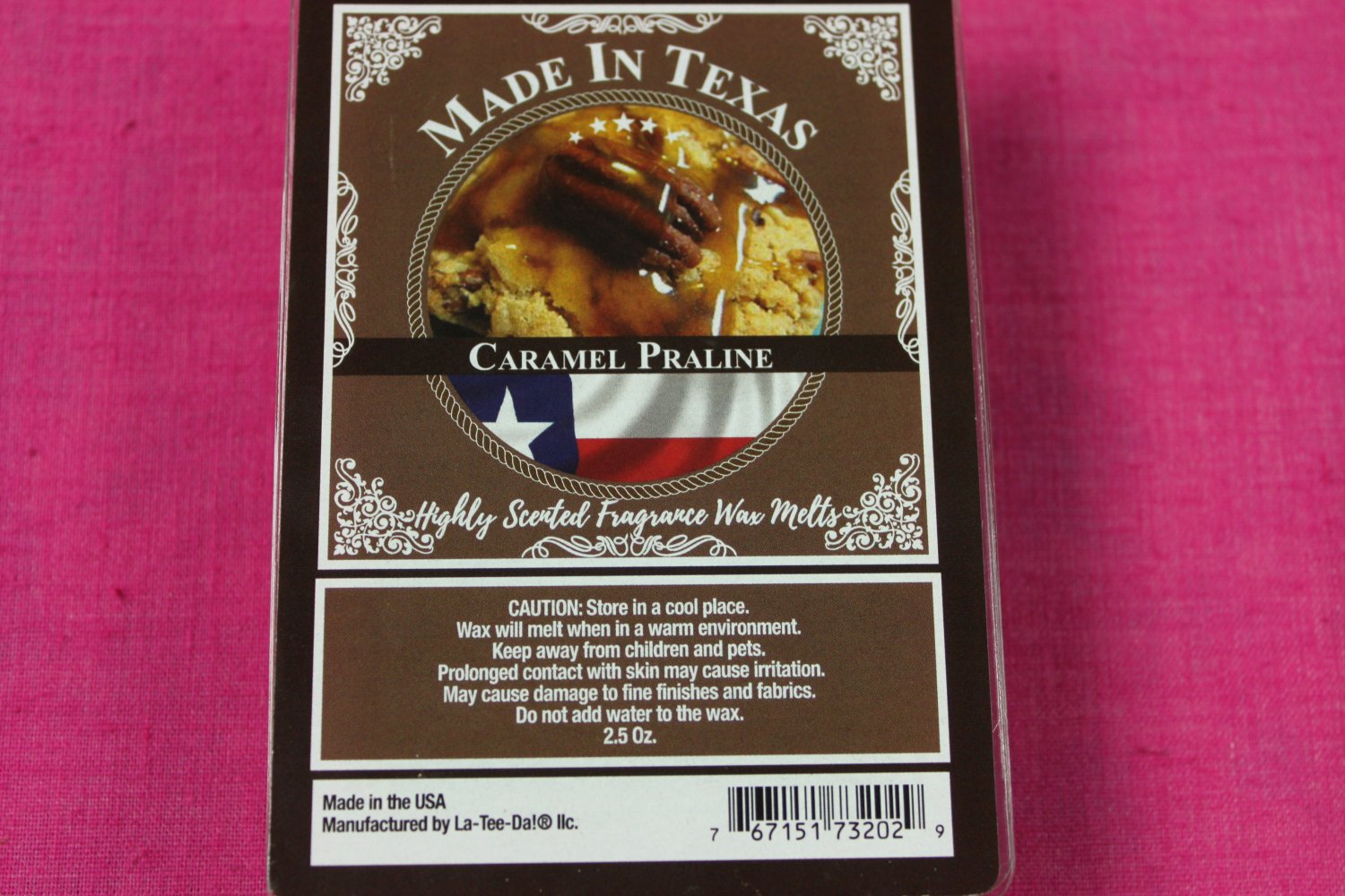 Made In Texas Caramel Praline Wax Melt Cubes