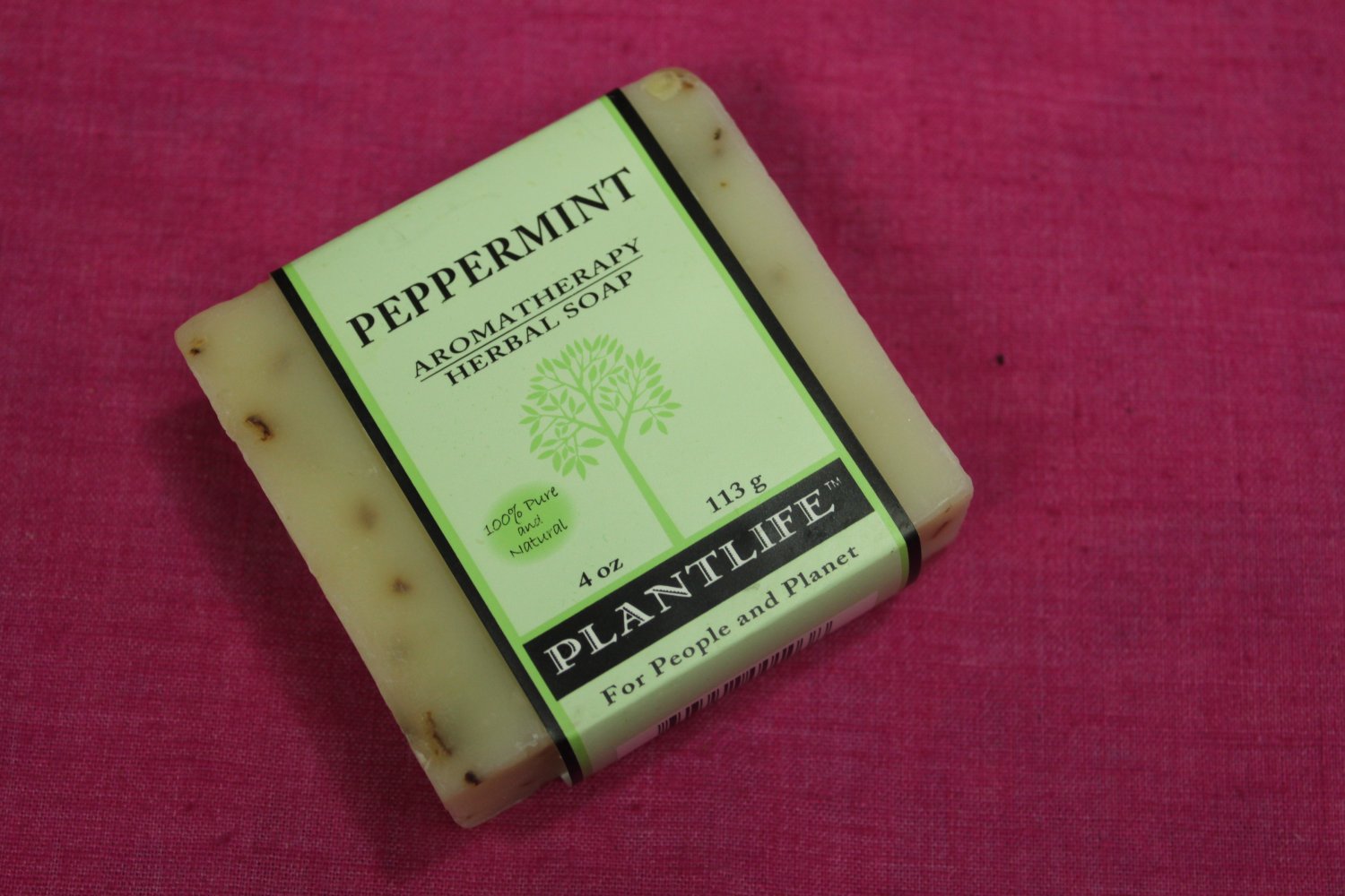 Plantlife Peppermint Aromatherapy Herbal Soap 4oz for People and Planet