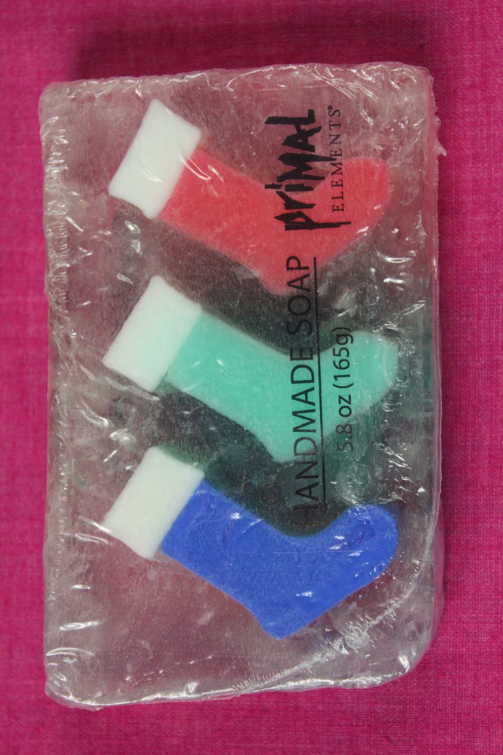 Primal Elements Handmade Soap 5.8 oz. Christmas Stockings
