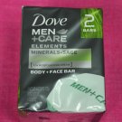 Dove Men Minerals & Sage Soap Bars, 2 Count 4.0 oz.