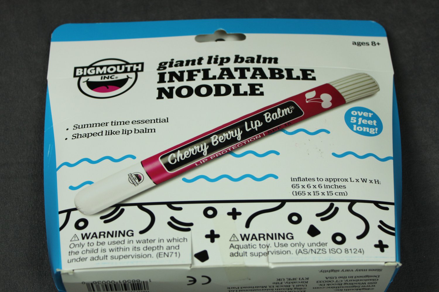 Inflatable Pool Noodle Lip Balm