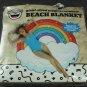 Giant Beach Blanket Towel Rainbow