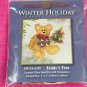 Mill Hill Winter Holiday Pin Kit Teddy's Tree Counted Glass Bead Cross Stitch