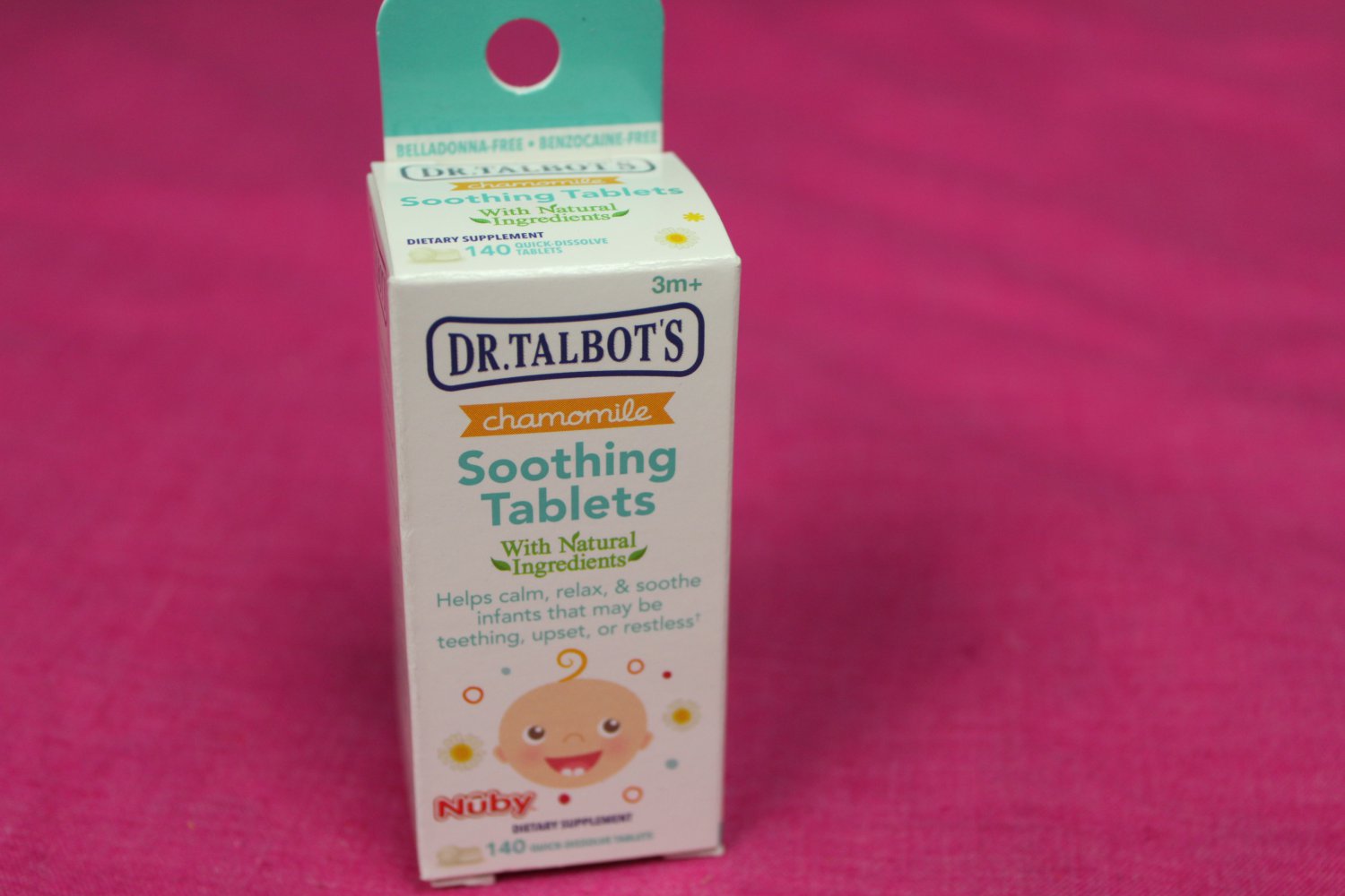 Nuby Chamomile Soothing Tablets 140 Quick Dissolve Dr. Talbots Tablets