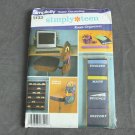 Simplicity Pattern 5133 Home Decorating Simply Teen Room Organizers Uncut