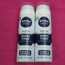 Nivea Men Sensitive Shave Foam 7oz Set of 2 Cans