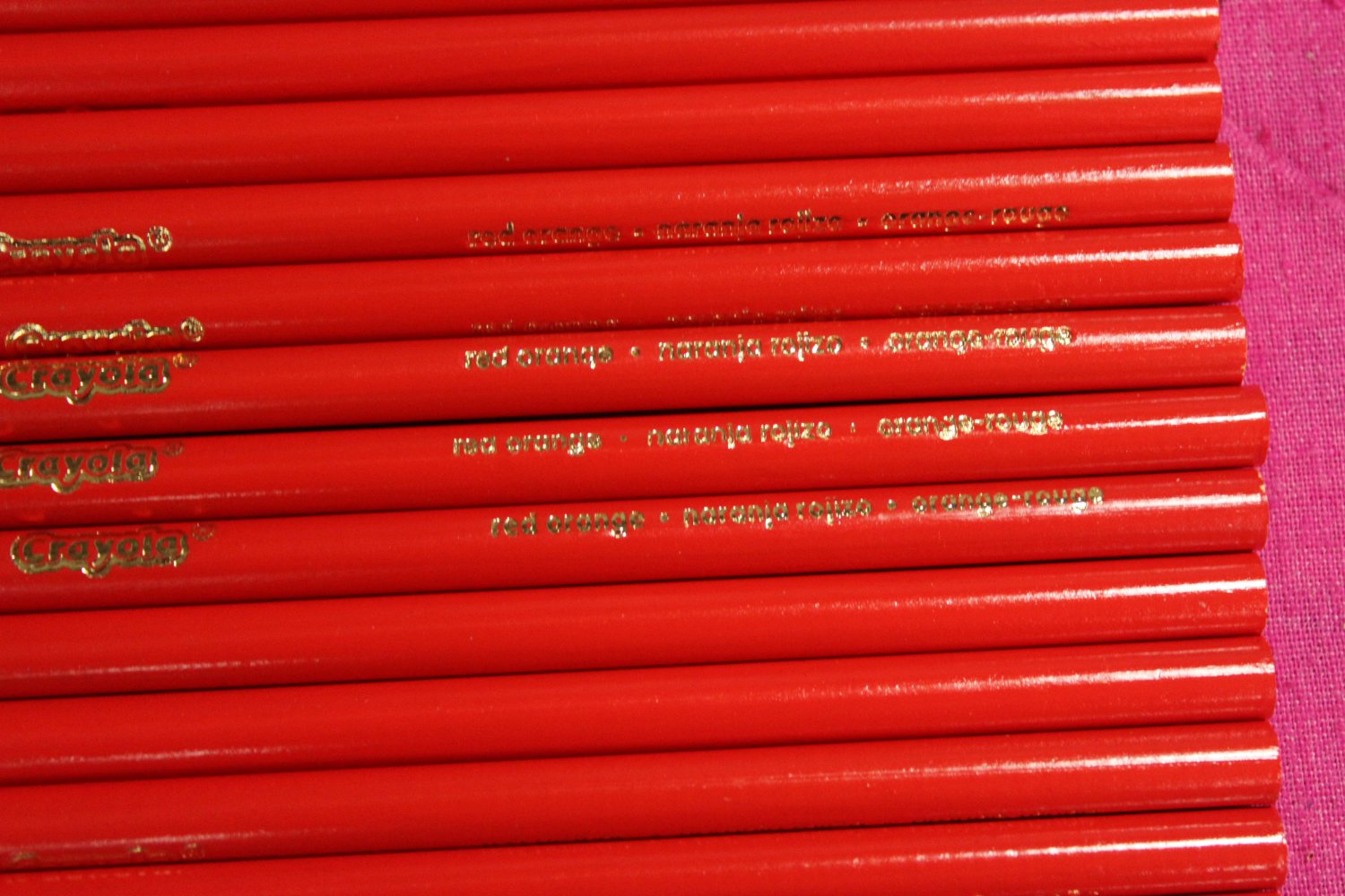 Crayola Single Color Pencils Set of 24 Red Orange