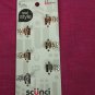 Scunci Mini Rhinestone Flower Jaw Clips