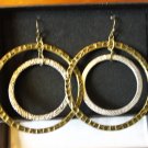 Avon Hammered Hoop Earrings