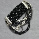 Avon Multi Chain Beaded Stretch Bracelet