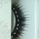 False Eyelashes Halloween Black with Rhinestones