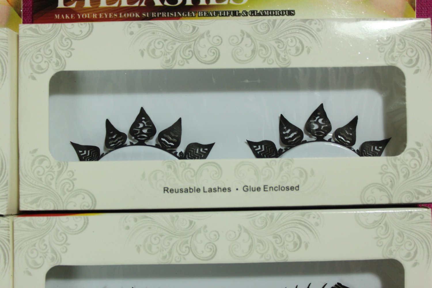 False Eyelashes Halloween Open Leaves Paper