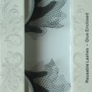 False Eyelashes Halloween Black Net Fascinator