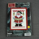 Janlynn Jingle Bells Santa Counted Cross Stitch Kit