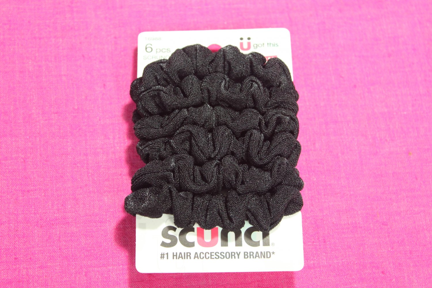 Scunci Silky Scrunchies - Black