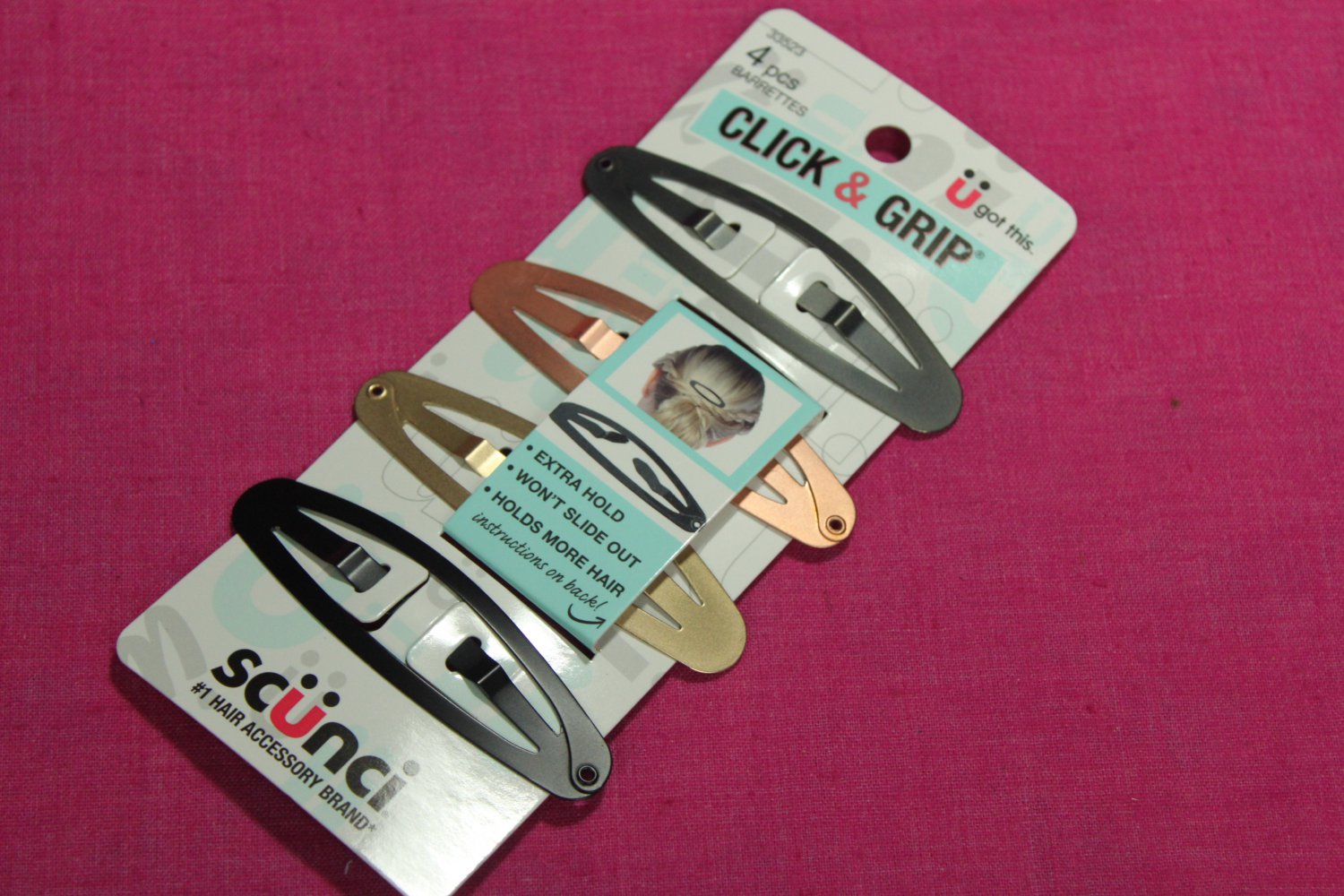 Scunci Click & Grip Barrettes