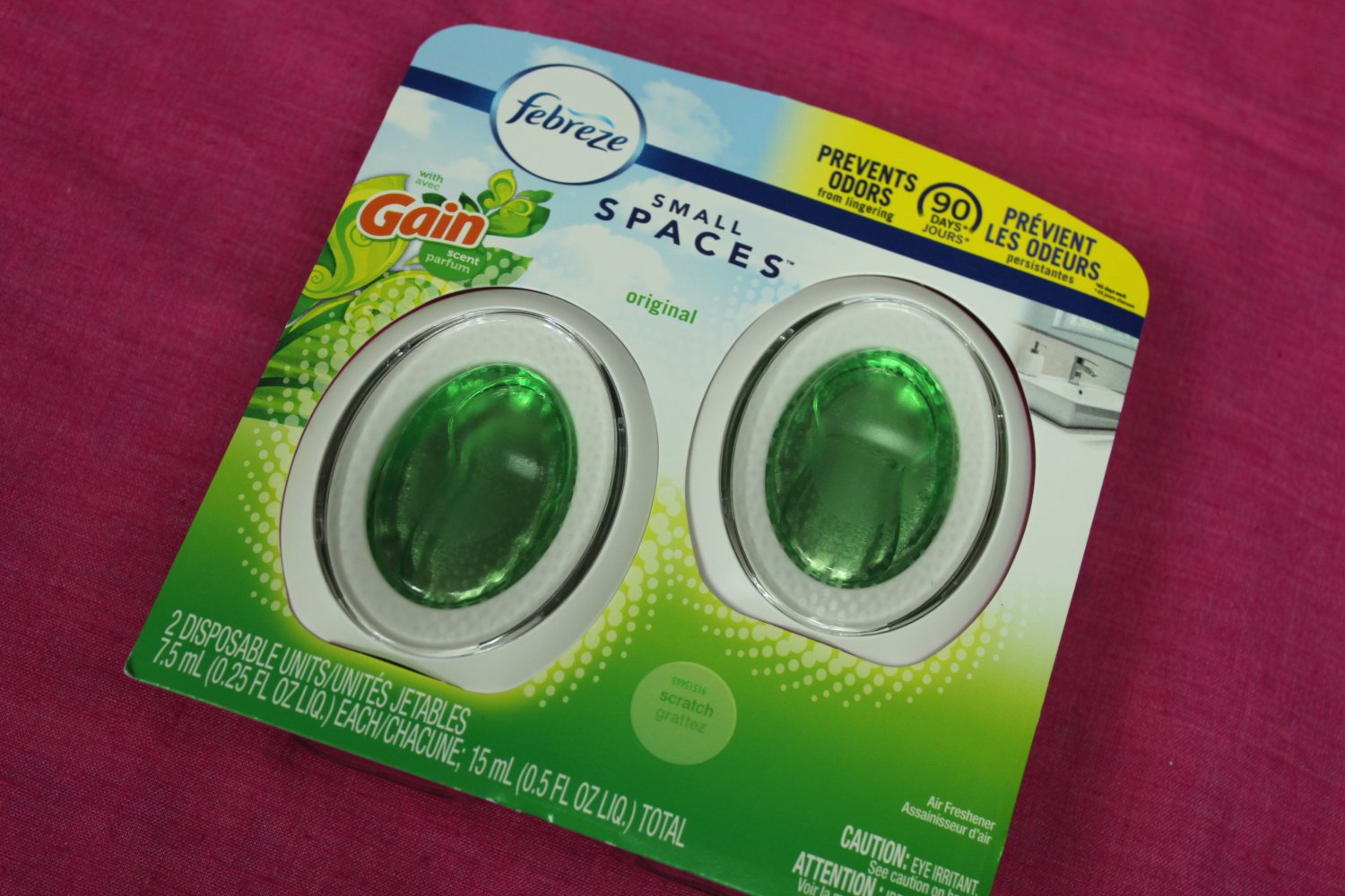 Febreze Small Spaces Original Gain Scent Twin Pack