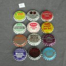Unused Uncrimped Bottle Caps Lot of 12 Group 4