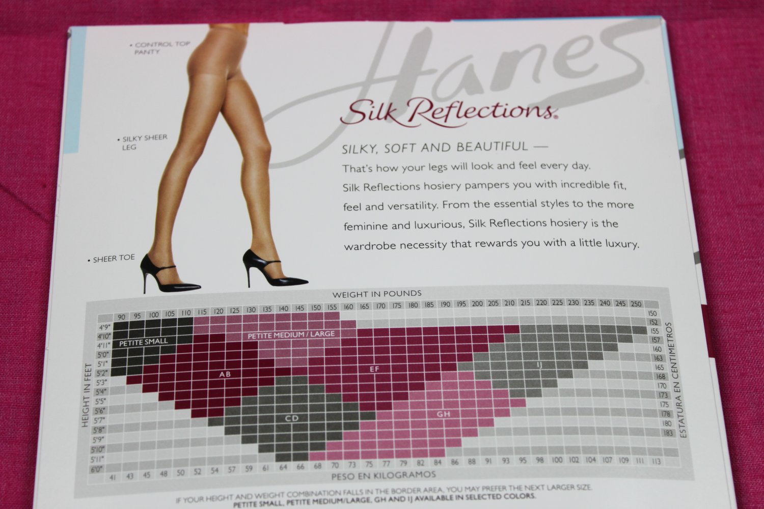 Hanes Silk Reflections Silky Sheer Control Top Panty Hose