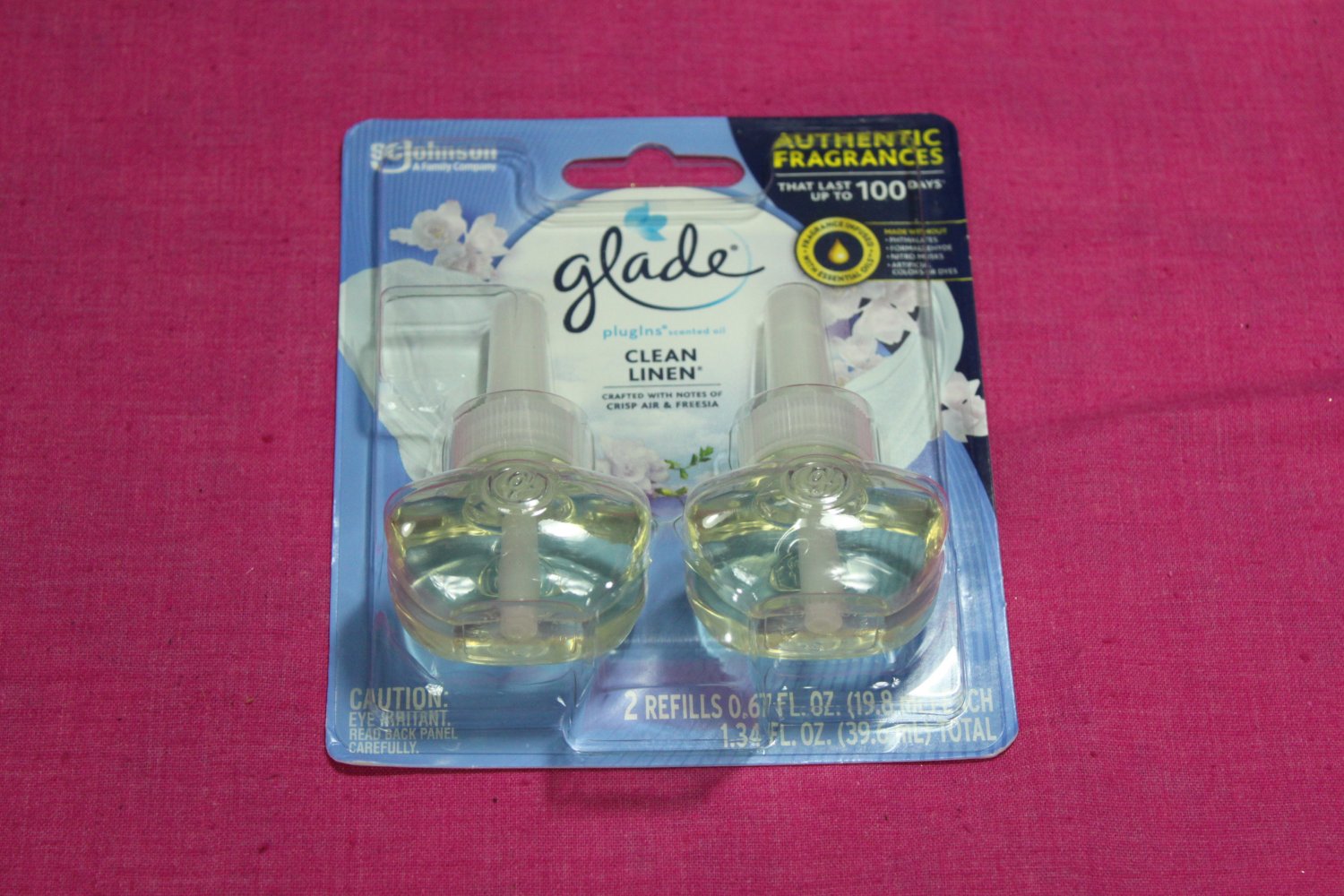 Glade Plug Ins Clean Linen Scented Oil Refill
