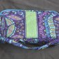 Blue Flowered Makeup Bag