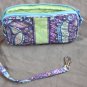 Blue Flowered Makeup Bag