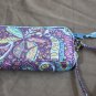 Blue Flowered Makeup Bag