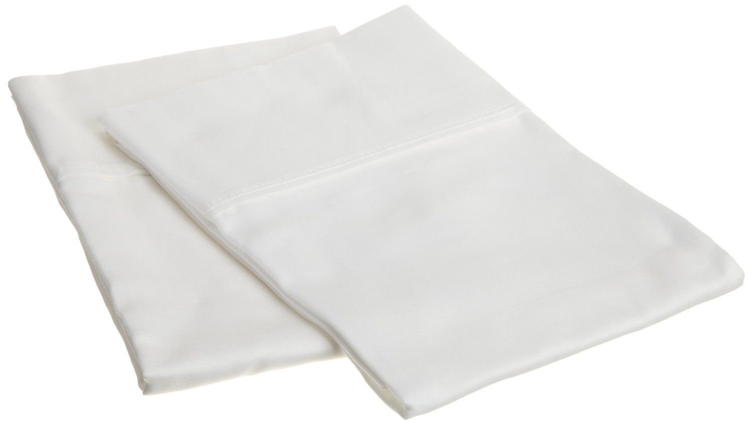 Brans New Soft White 100% Egyptian Cotton 1000TC  King Size 2pc Pillow Case Solid