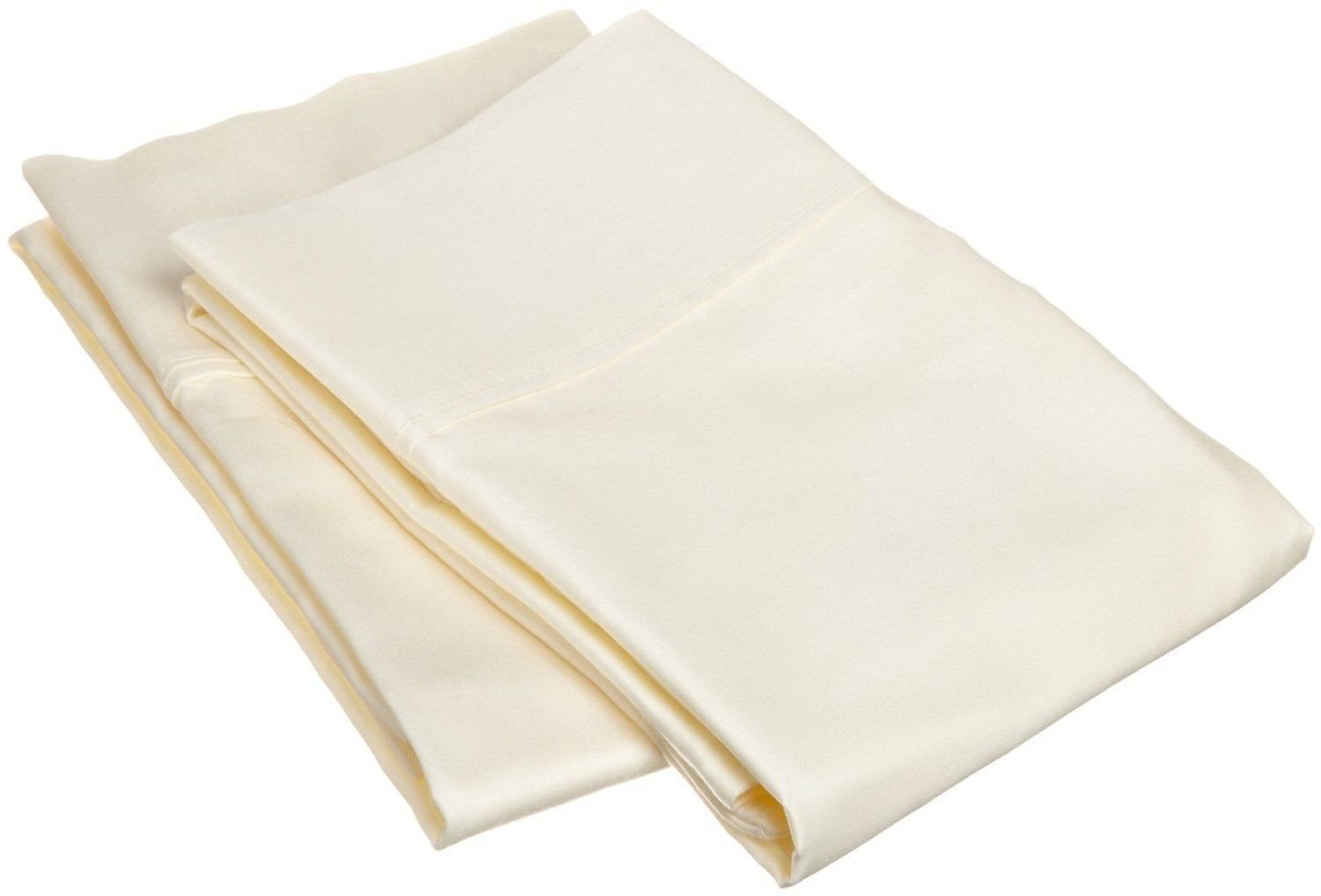 Brans New Soft Ivory 100% Egyptian Cotton 1000TC King Size 2pc Pillow Case Solid