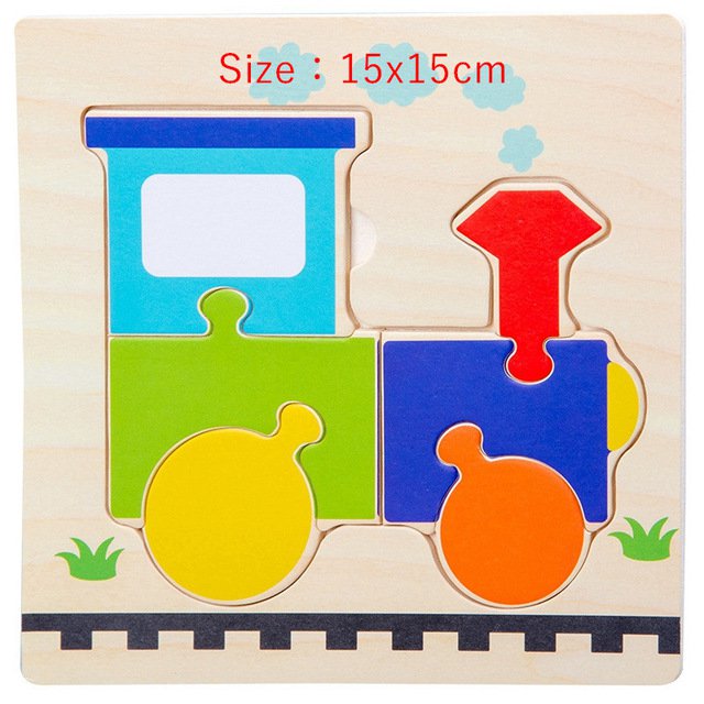 Baby Wooden Toys Puzzle Educational Toys For Children Animal Fruit ...