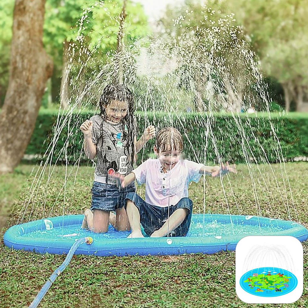 splashing water play mat