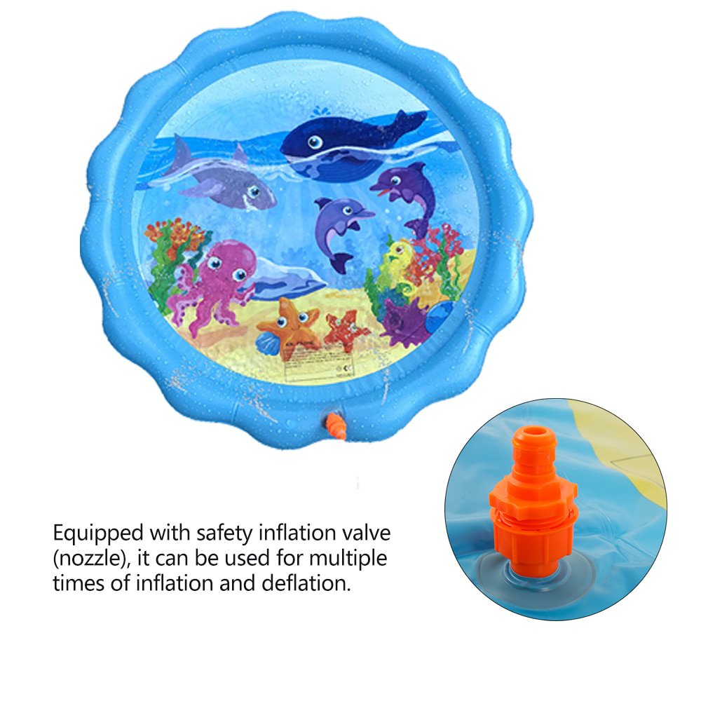 splashing water play mat