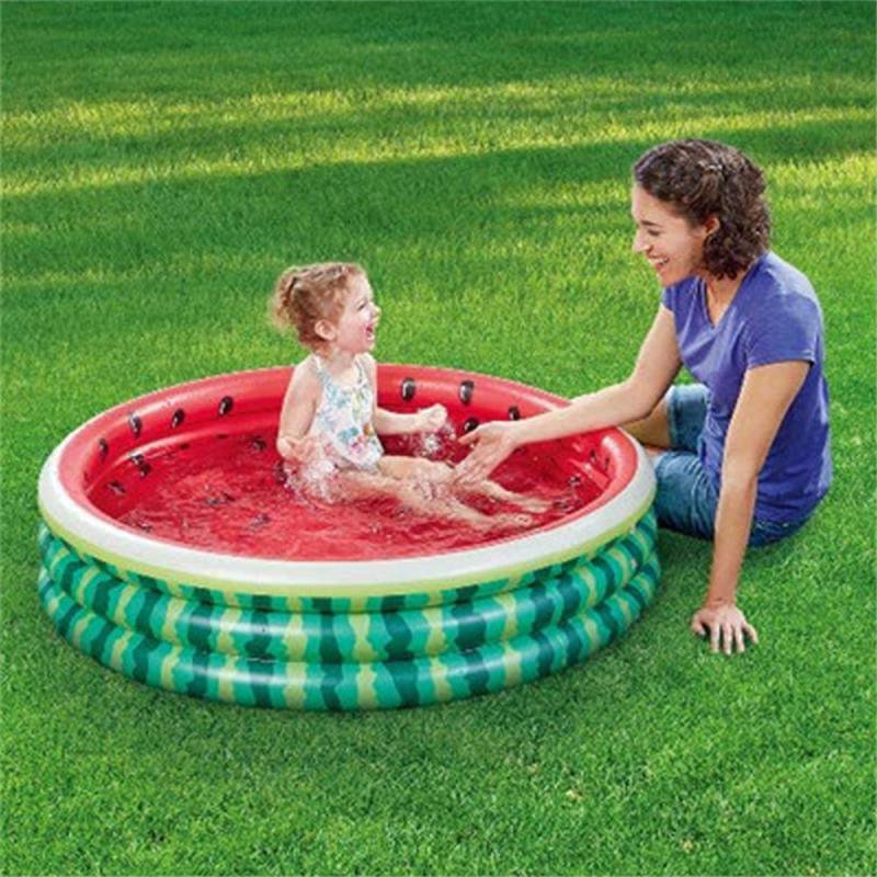120cm Watermelon PVC Inflatable Swimming Pool Water Play Pool Kids Children's Garden Yard Paddling P