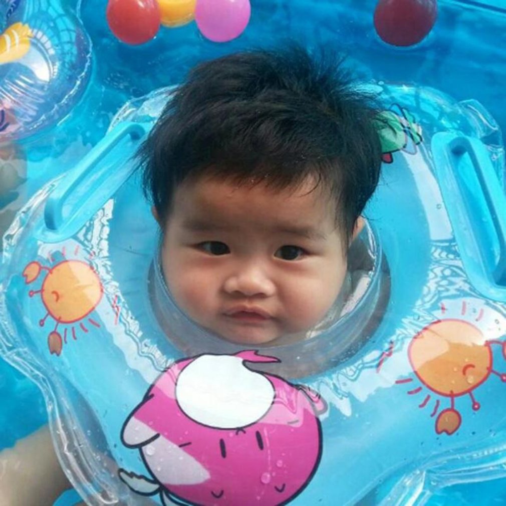 Inflatable Baby Bath Swimming Neck Float Adjustable Safety Aids Circle ...