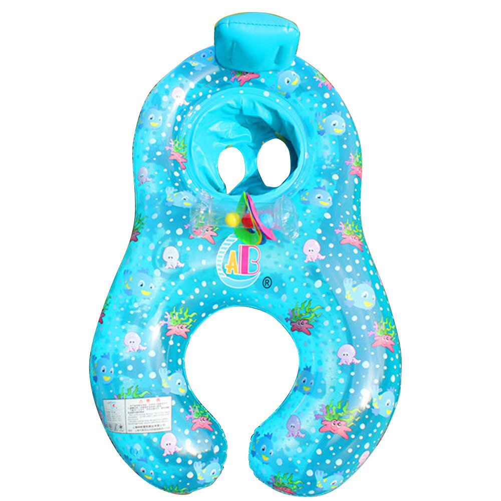 Summer Baby Swimming Pool Inflatable Ring Mother and Child Double ...