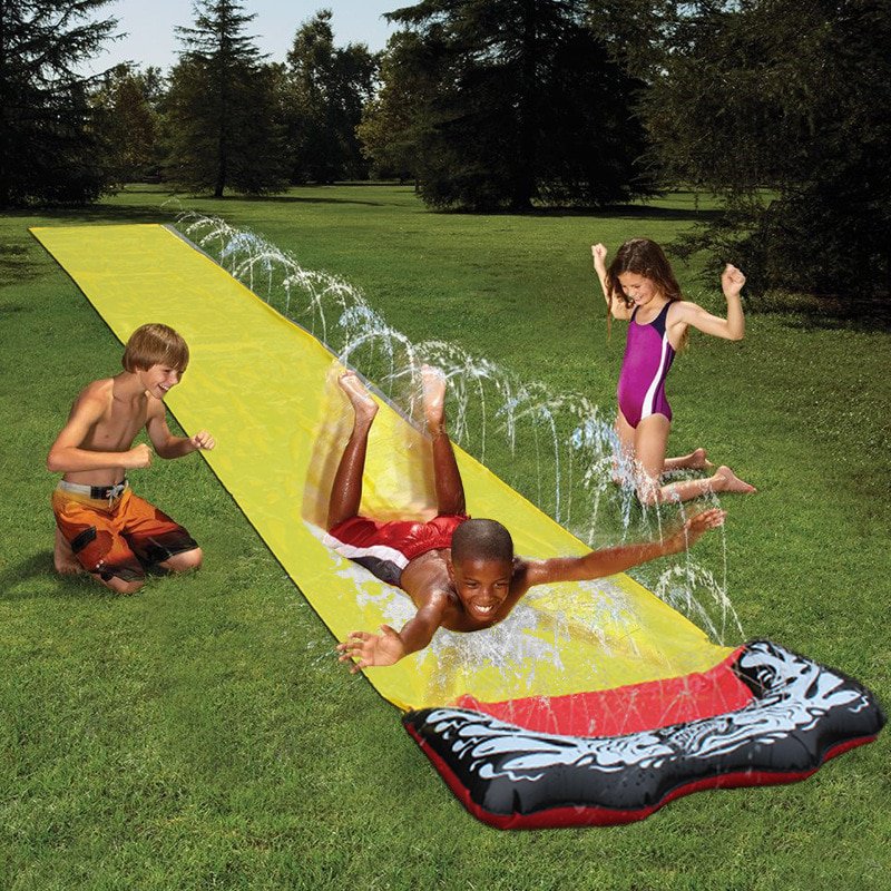 Water Slide Fun Lawn Water Slides Pools For Kids Outdoor Water Spray Mat Home Backyard Outdoor Child