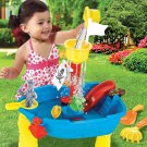Outdoor Beach Sandpit Toy1set Kids Summer Sand Bucket Water Wheel Table Toys Play Children Learning 
