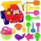 Kids Sand Pit Set Beach Sandpit Table Water Outdoor Garden Play Spade Tool Toy White